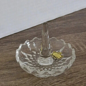 Lead Crystal  Ring Holder